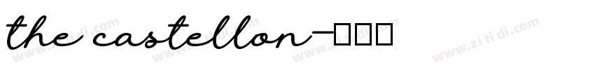 the castellon字体转换